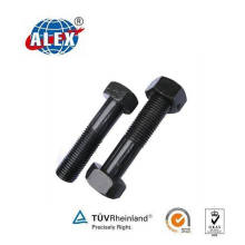 Hex Bolt with Nut Plain Oiled for Railroad